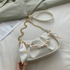 Fold Cloud Chain Shoulder Messenger Bag for Women