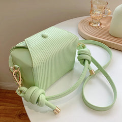 Women Shoulder Bag Green Pink Yellow Bucket Bag Small Tote Crossbody Bag
