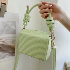 Women Shoulder Bag Green Pink Yellow Bucket Bag Small Tote Crossbody Bag