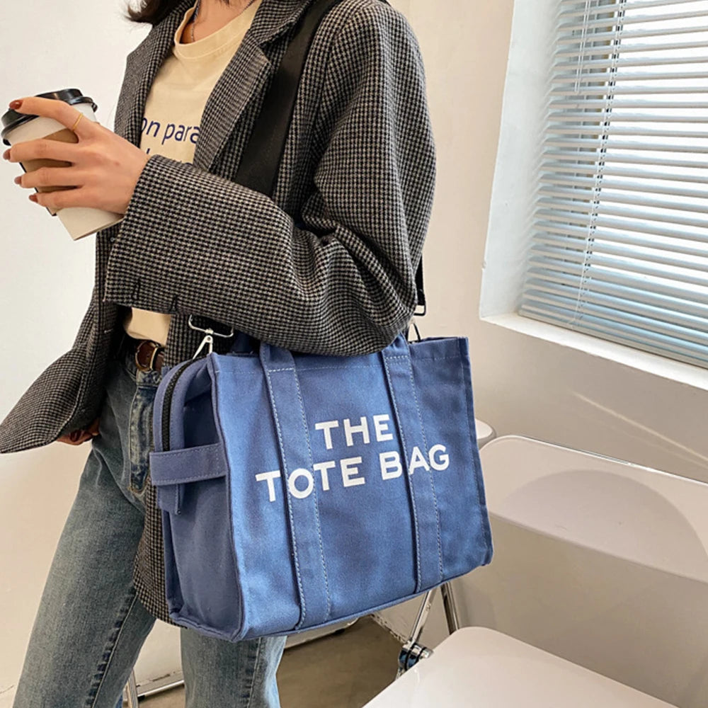Canvas Shoulder Crossbody Bags Large Capacity Fashion