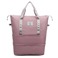 Casual Handbag Double Zipper Expansion Bag Large Female Bag