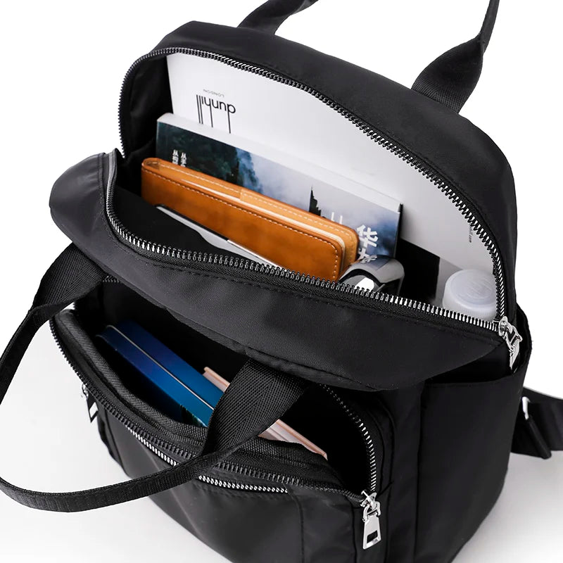 Waterproof Women's Shoulder Bags Backpack Female Large Capacity Rucksack Purse
