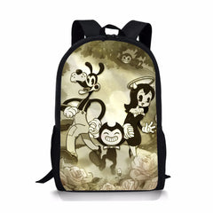 Bendy-Ink-Machine Print Children's School Backpack
