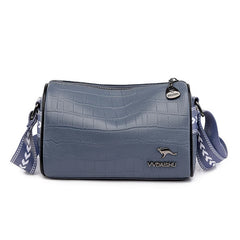 Stone Pattern Cow Leather Shoulder Bag for Women