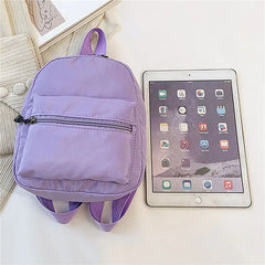 Mini Nylon Women Backpack Small School Rucksack for Teen Girls