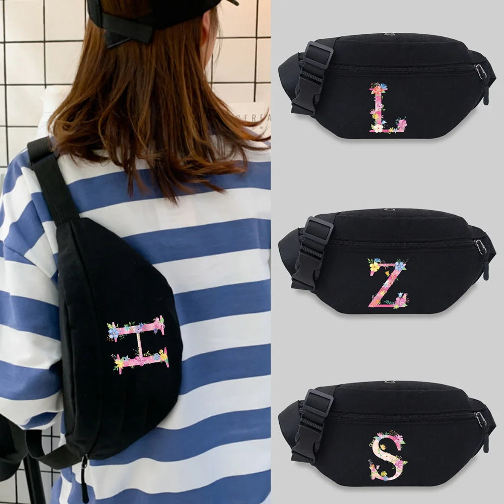 Student Printing Waist Bag Lightweight Leisure Sports Fanny Pack