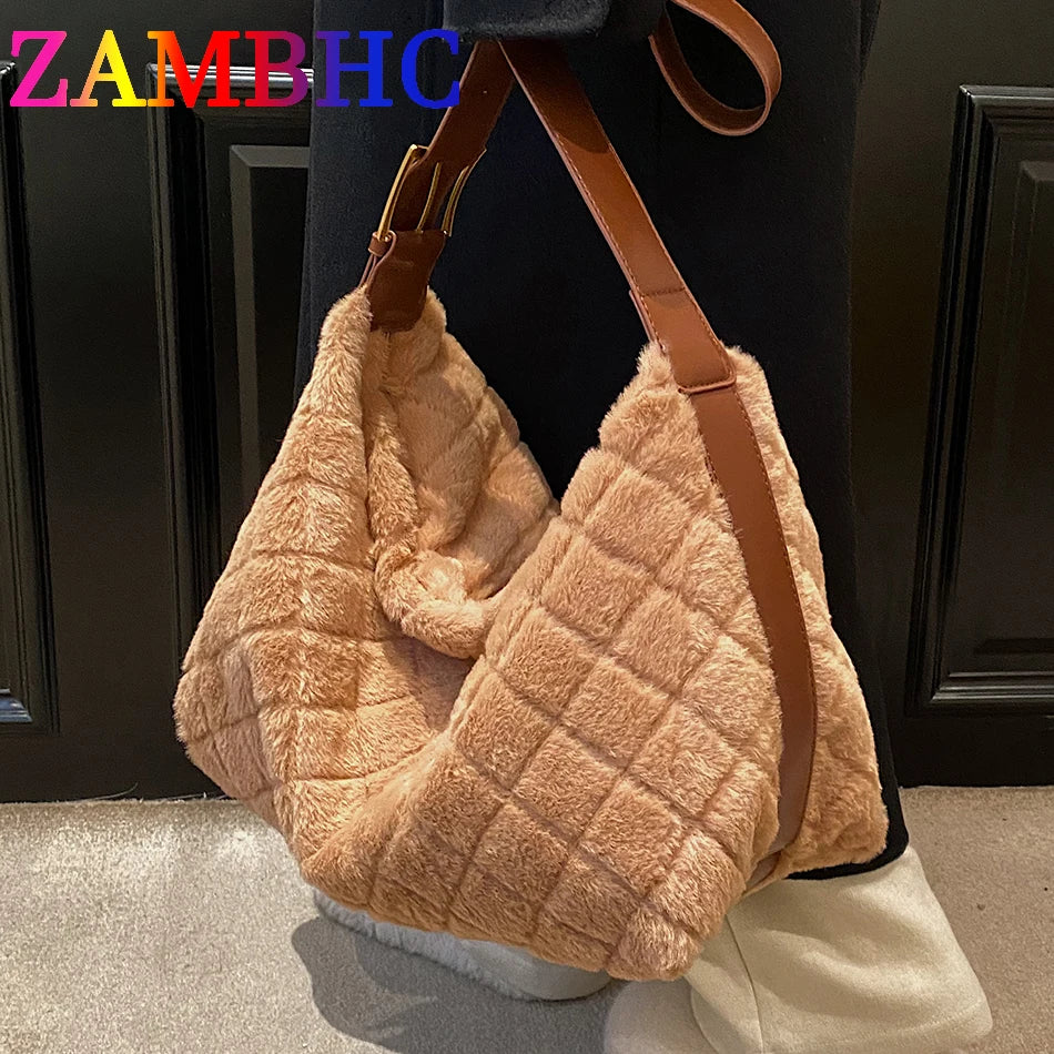 Winter Women's Faux Fur Shoulder Crossbody Bag