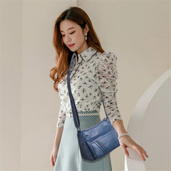 Women Soft PU Leather Crossbody Bag Handbag Purse Shoulder Messenger Bag
