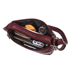 Women Soft PU Leather Crossbody Bag Handbag Purse Shoulder Messenger Bag