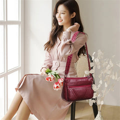Women Soft PU Leather Crossbody Bag Handbag Purse Shoulder Messenger Bag