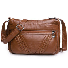 Women Soft PU Leather Crossbody Bag Handbag Purse Shoulder Messenger Bag