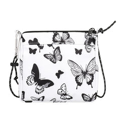 Plaid Butterfly Shoulder Messenger Bag Small Purses Handbag