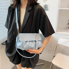 Women's Shoulder Bag Pu Leather Straddle Bag Girl's Purse Handbag