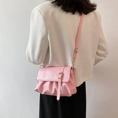 Women's Shoulder Bag Pu Leather Straddle Bag Girl's Purse Handbag