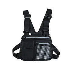 Reflective HipHop Chest Bag Streetwear Tactical Utility Bag