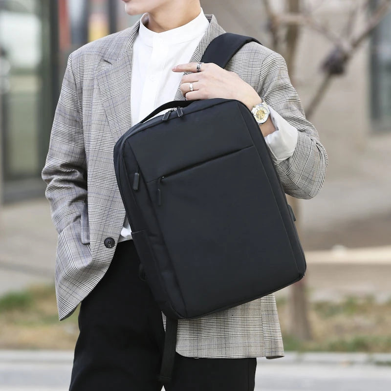 Waterproof USB Charging Backpack for Men Business Laptop Bag