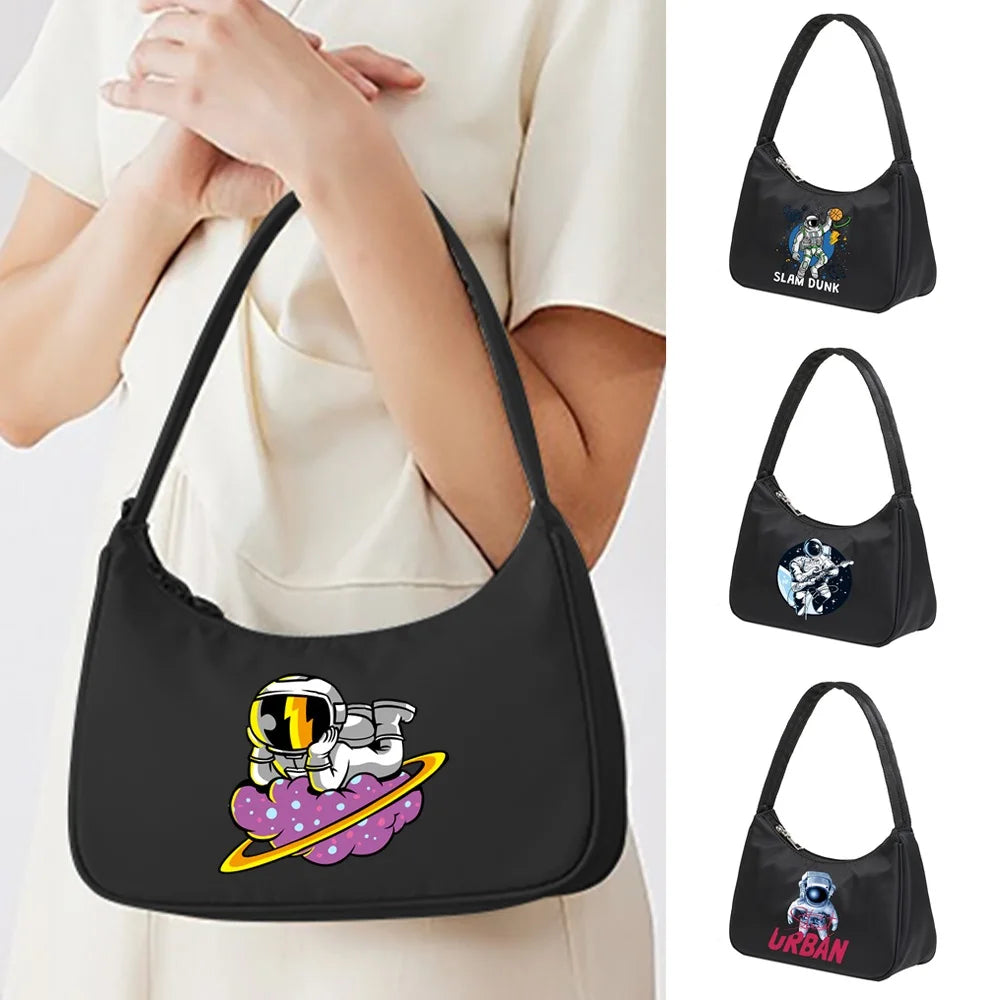 Women Shoulder Bags Retro Street Handbag Casual Commute Organizer Bag