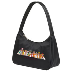 Underarm Bags Women Shoulder Bags Retro Street Handbag Dog Print Pattern