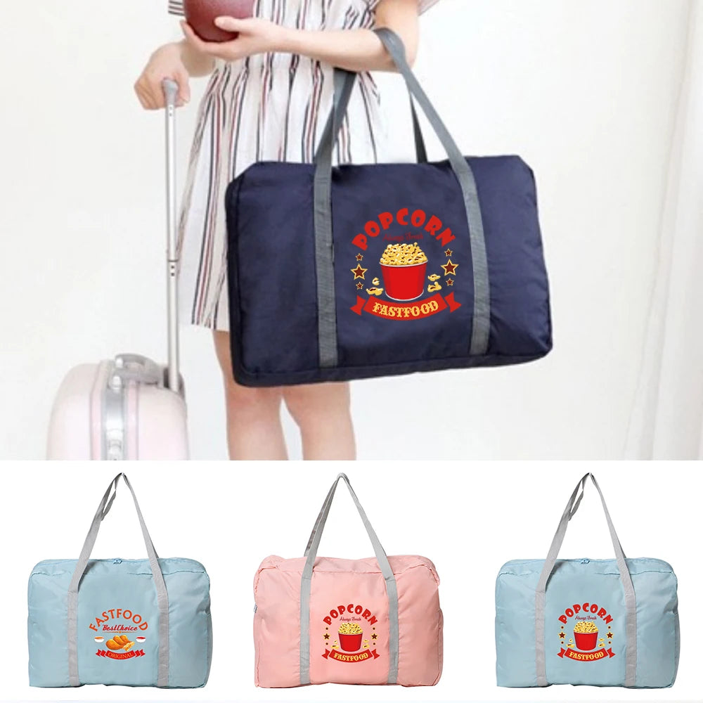 Unisex Folding Travel Bags Luggage Bag Larger Capacity Duffle Bag