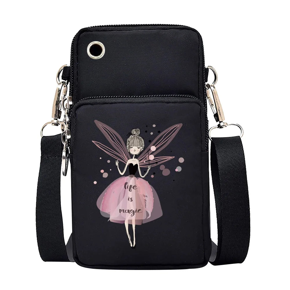 Unisex Mobile Phone Bag for Huawei/Xiaomi/Samsung Shoulder Pouch