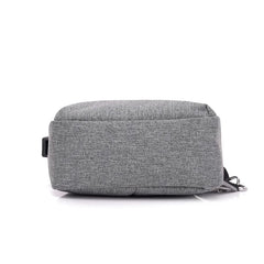 USB Charging Crossbody Bags Men Casual Chest Bag Pack For Short Trip