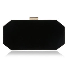 Red Purple Velvet Evening Bag Minimalist Clutch Banquet Bag