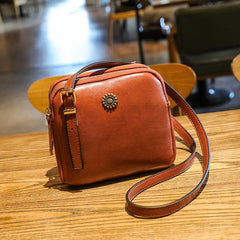 Vintage Style Shoulder Bag Square Crossbody Bags For Women Compartment Handbags
