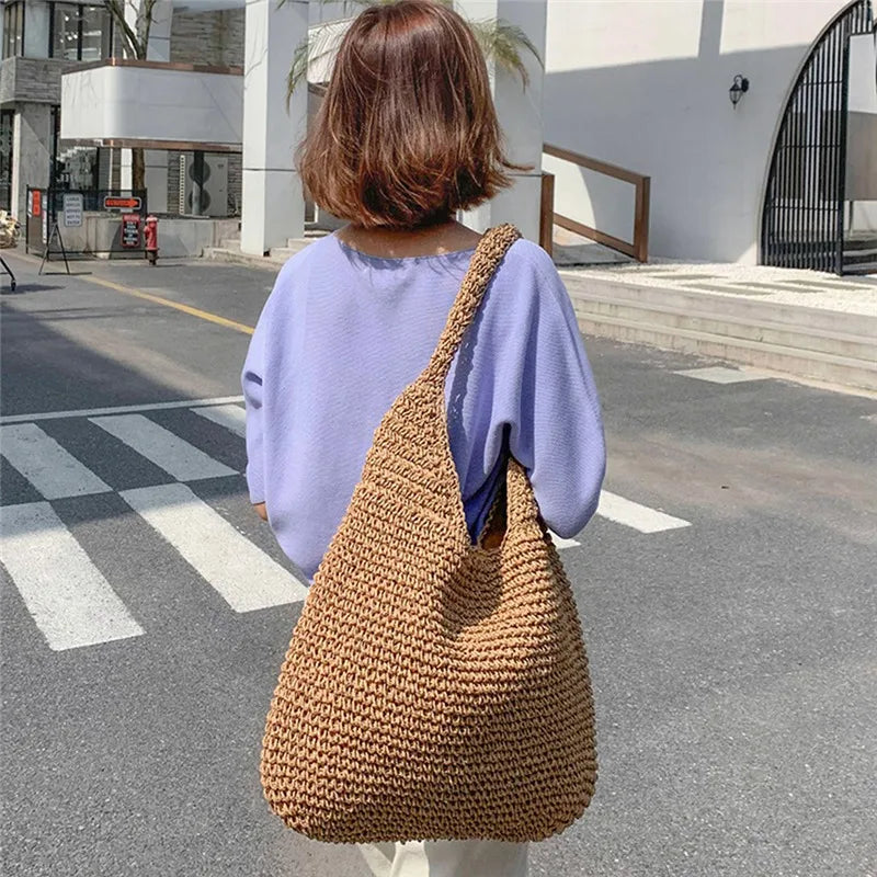 Vintage Bohemian Travel Bag Big Capacity Solid Shopper Beach
