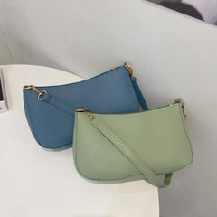 Vintage Women Pu Leather Shoulder Underarm Bag Handbag Female Mini Subaxillary B