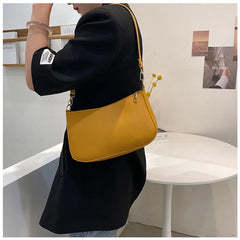 Vintage Women Pu Leather Shoulder Underarm Bag Handbag Female Mini Subaxillary B