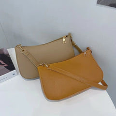 Vintage Women Pu Leather Shoulder Underarm Bag Handbag Female Mini Subaxillary B