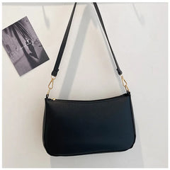Vintage Women Pu Leather Shoulder Underarm Bag Handbag Female Mini Subaxillary B