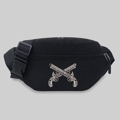 Skull Pattern Waist Bag Unisex Bum Bags Lightweight Sports Chest Bag