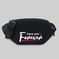 Unisex Waist Bag Student Phrase Print Lightweight Chest Bag