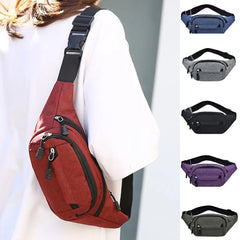 Women's Waterproof Waist Bag Anti-Theft Zipper Fanny Pack