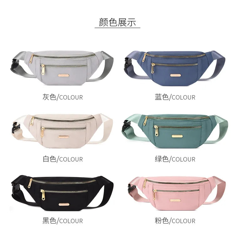 Women's Oxford Waist Bag Shoulder Chest Crossbody Bags