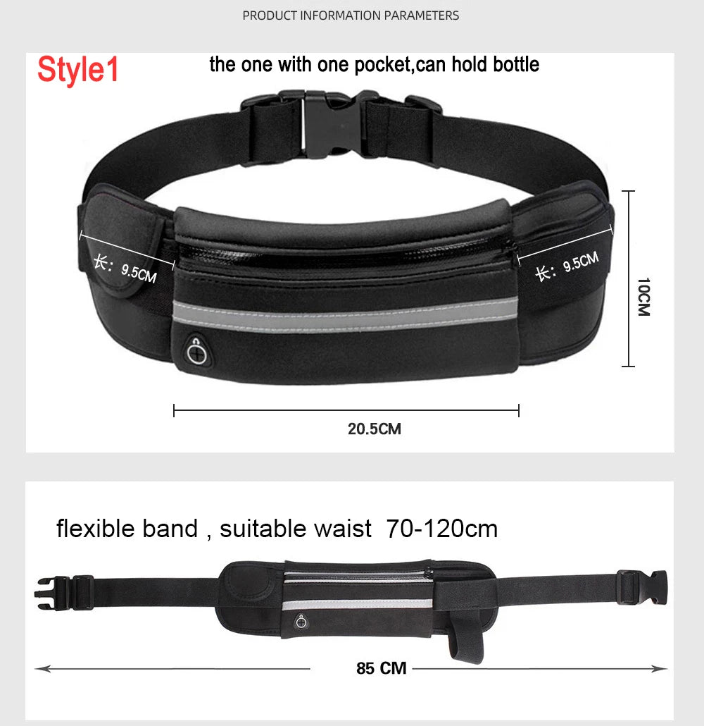 Waist Pack Belt Money For Running Jogging Cycling Phones Sport Waterproo