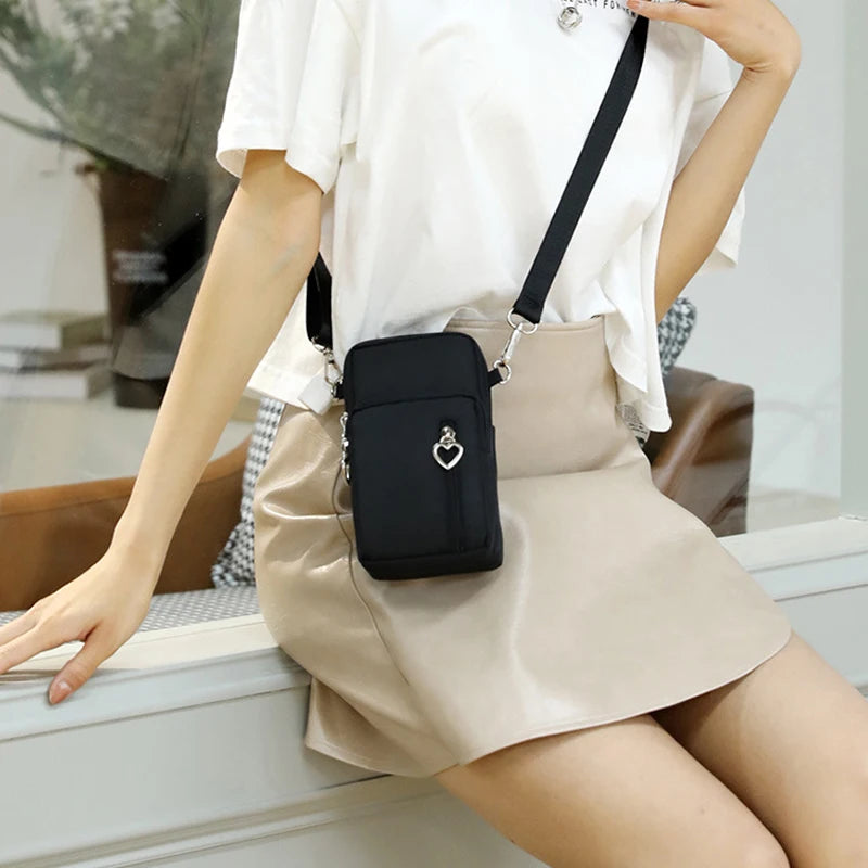 Water Proof Mini Shoulder Bag Multi-Function Phone Bag Earphone Pouch Sports Bag