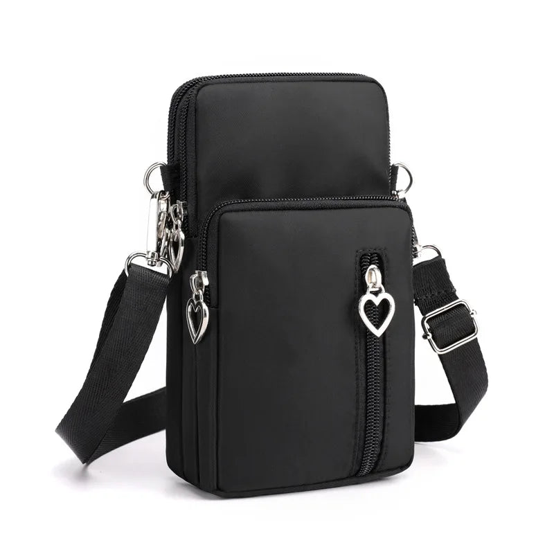 Water Proof Mini Shoulder Bag Multi-Function Phone Bag Earphone Pouch Sports Bag