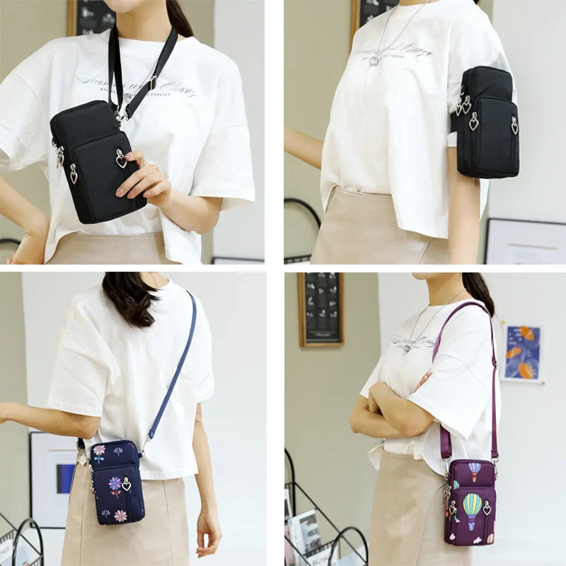 Water Proof Mini Shoulder Bag Multi-Function Phone Bag Earphone Pouch Sports Bag