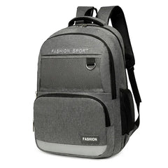 Waterproof Men's Nylon Backpack College Student School Backpack 15.6 Inch