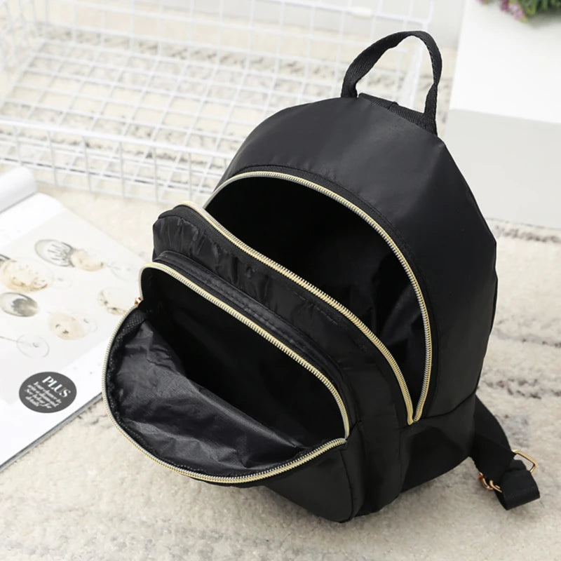 Waterproof Nylon Women Backpack Leisure Bag Student Casual Shoulder Bag