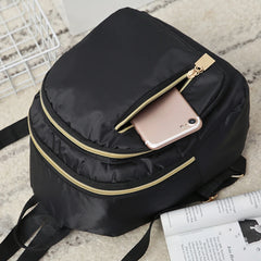 Waterproof Nylon Women Backpack Leisure Bag Student Casual Shoulder Bag