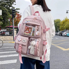 Waterproof Nylon Women Backpacks School Bags for Teenage Girls Laptop Backpacks