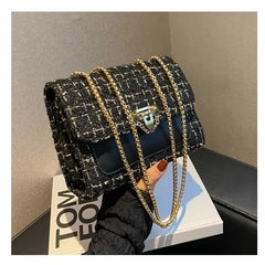 Winter Women Bags Woolen Handbags Crossbody Bag Shoulder Bag Purse Clutch