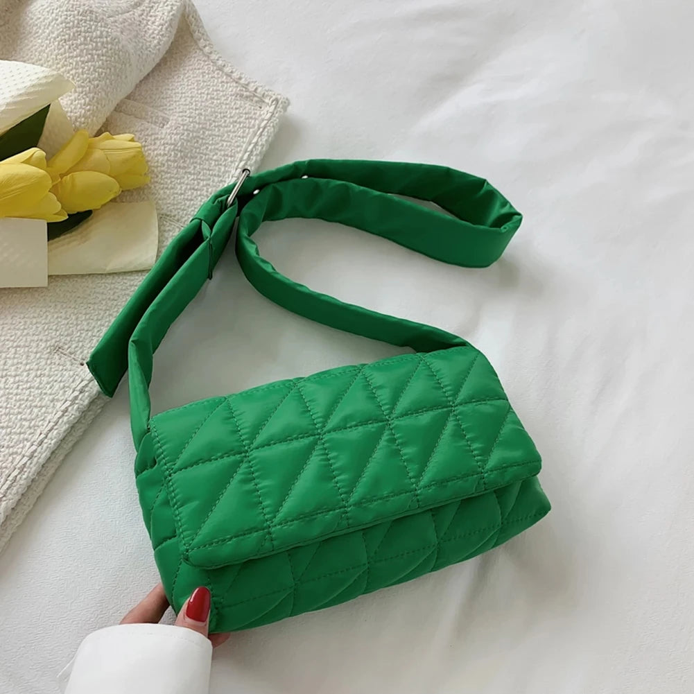 Winter Women Handbag Purses Space Pad Cotton Crossbody Bag Bolsos Female