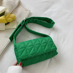 Winter Women Handbag Purses Space Pad Cotton Crossbody Bag Bolsos Female