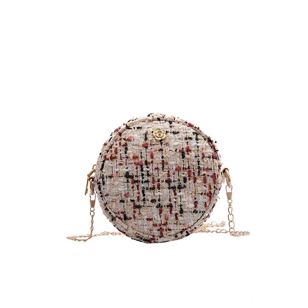 Winter Women's Bags Wool Shoulder Bag Elegent Ladies Crossbody Bag