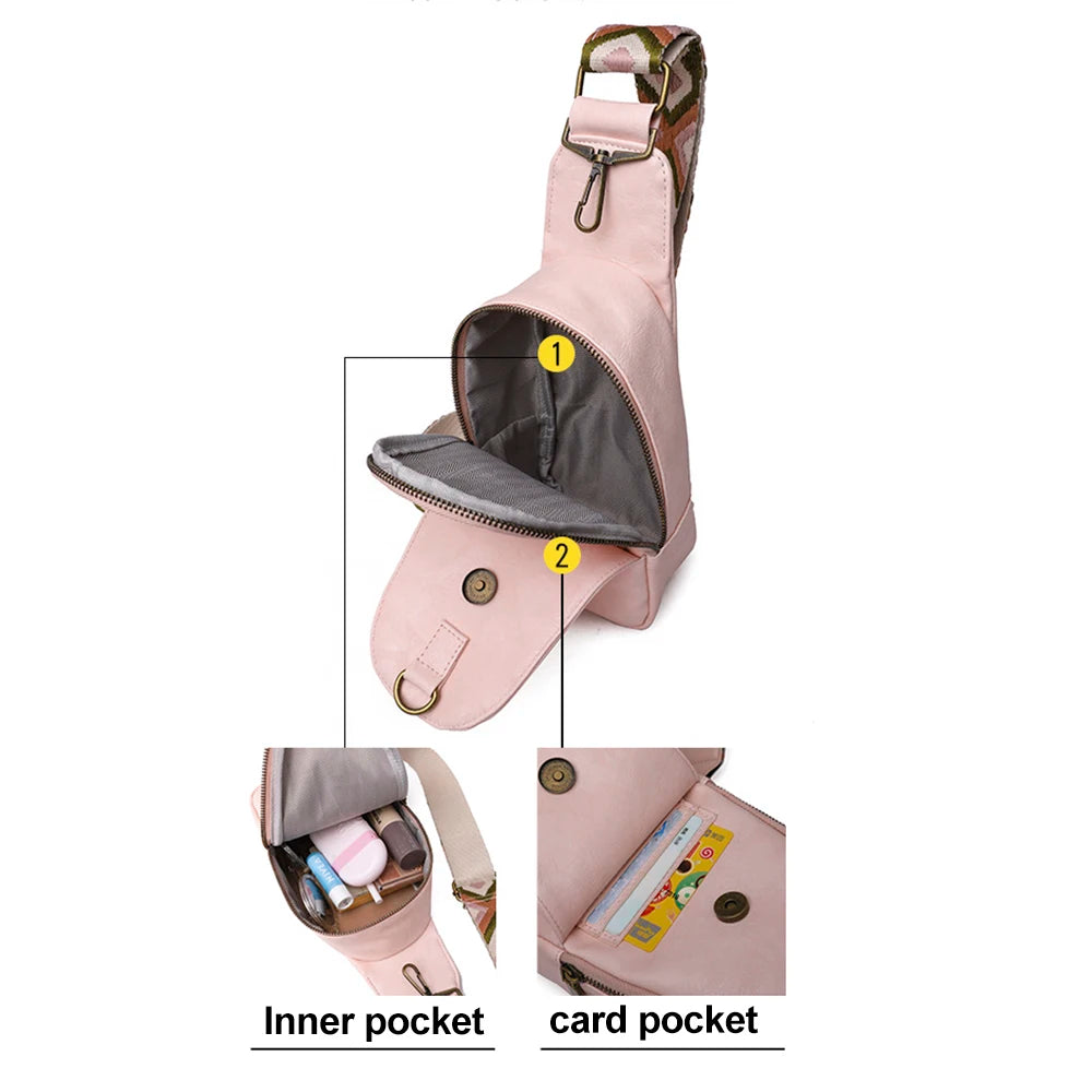 Winter PU Leather Waist Belt Bag Travel Fanny Pack Pouch Purse