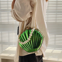 Winter Women Shoulder Shell Crossbody Bag Acrylic Vintage Totes Shopping Bag
